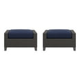 thumbnail image 5 of New Classic Furniture Skye Wicker Patio Ottoman in Blue (Set of 2), 5 of 8