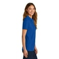 thumbnail image 3 of Gildan Women's Softstyle Pique Polo, Short Sleeve Cotton Shirt, Semi-Fitted, Royal, Pack 1, S-2XL, 3 of 6