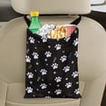 thumbnail image 5 of Yuyamidu Dog Paw Car Trash Bag Cute Automobile Garbage Bag Black Car Rubbish Bag Accessories Multipurpose Hanging Vehicle Trash Can Car Decoraion, 5 of 7