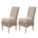 thumbnail image 1 of 2 fundas impermeables para sillas, fundas elásticas para sillas de comedor de jacquard, protectores de sillas extraíbles para cocina, hotel, restaurante, 1 of 5
