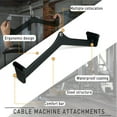 thumbnail image 2 of KORIKAHM LAT Pulldown Attachments, LAT Bar Cable Machine Attachment,T-bar V-bar, LAT Pull Down Bars, Back Tricep Bar Strength Training Handle for Home Gym Fitness, 2 of 9