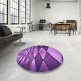 thumbnail image 3 of Ahgly Company Indoor Rectangle Patterned Heliotrope Purple Area Rugs, 5' x 8', 3 of 6