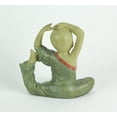 thumbnail image 3 of Contrast Stunning Aged Finish Child Monk Yoga Pigeon Pose Statue 8 inches High, 3 of 3