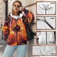 thumbnail image 6 of Uorisanigo Red Spider Womens Full Zip Hoodie Slight Stretch Loose Oversized Casual Sweatshirts Size 4XL Soft Casual Comfy Gym Tops Warm Workout Sweatshirts, 6 of 7
