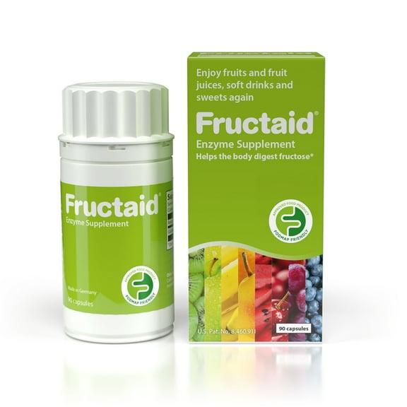 Fructaid - 90 Capsules, Dietary Supplement for Fructose Intolerance
