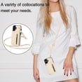 thumbnail image 5 of for iPhone 16 Case Wallet for Women, Removable Adjustable Shoulder Strap Flip PU Leather Slim Back Zipper Purse Case with Card Slot Holder Stand RFID Blocking Magnetic Buttons, Apricot, 5 of 8