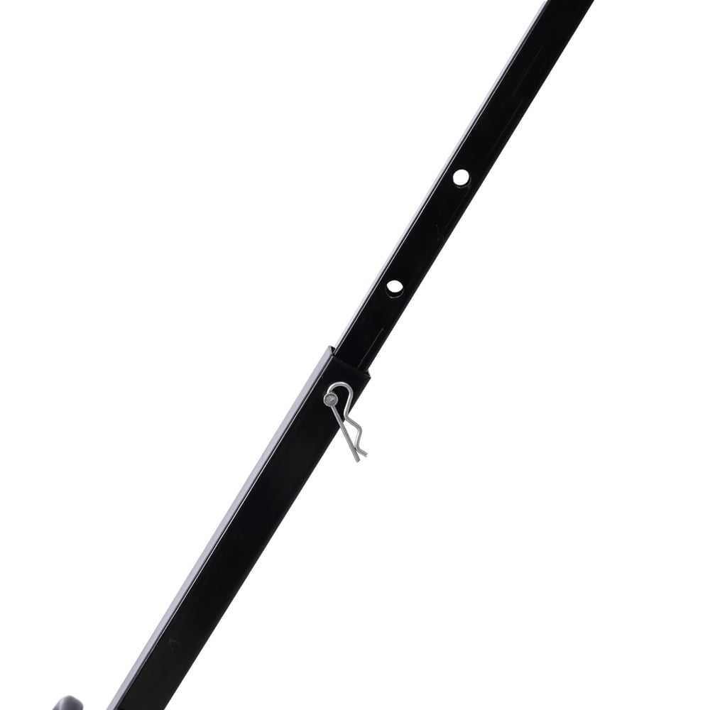 24 Inch Peat Moss Spreader, Black Metal Mesh Compost Spreader with T‑Shaped Handle, Heavy Duty Lawn & Garden Manure Roller