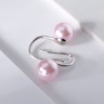 thumbnail image 3 of Drop Hook Earrings for Women Simulated Pearl Sterling Silver Ginger Lyne Collection, 3 of 5
