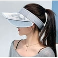 thumbnail image 5 of CoCopeaunts Sun Visor Sun Hat Womens Beach Hat Widened Hat Brim Ponytail Cap Super Sun Protection Hat Hiking Fishing Travel 2023, 5 of 5