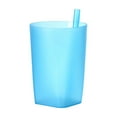 thumbnail image 2 of JingChun Clearance Under $2.00 Fresh Candy Color Plastic Self Contained Straw Cup without Lid Integrated Cup Juices Cup Drinking Cup, 2 of 6