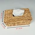 thumbnail image 3 of Desktop Ornament Charm Water Hyacinth Weave Tissue Cover for Country-Style Drawer and Desktop, 3 of 6