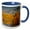 Blue/White, variant on 3drose, Washington State, Methow Valley. River Edged with Fall Color Trees., 15oz Mug