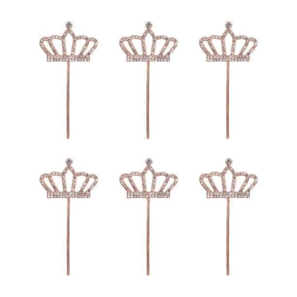 Happy Birthday Cake Topper Shine Metal Reutilizable frágil para Graduation Booth Props Party Themes Decoración Suministros Inauguración Boda Oro rosa Macarena Primeros de la magdalena
