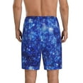 thumbnail image 3 of Gaeub Blurred Star Snow Christmas Printed Men's Short Pajama Pants, Lightweight Lounge & Sleep Bottoms Keep You Cool - Large, 3 of 9