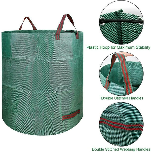 300l Round Garden Waste Bag - Heavy Duty Reinforced Professional