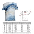 thumbnail image 2 of Marble Blue Greene Purple And Gold Stripes Women's T-Shirt Short Sleeve T Shirts Tops Tee Ladies Loose T, 2 of 6