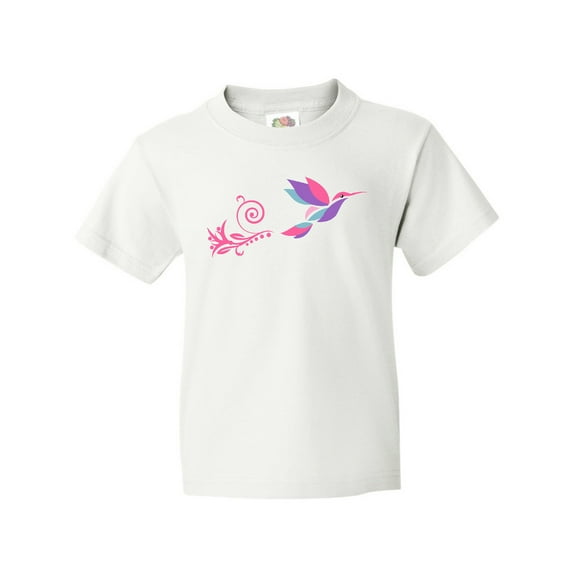 Inktastic Hummingbird Flying Swirl Youth T-Shirt