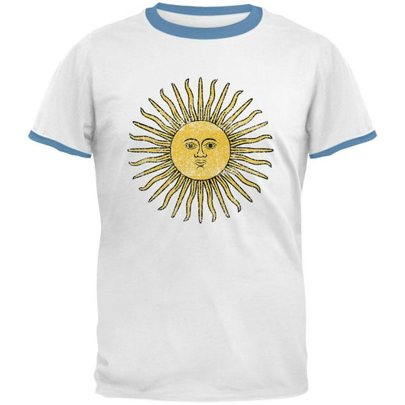 World Cup Argentina Sun Mens Ringer T Shirt