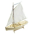 thumbnail image 2 of Sailboat Model DIY Assembling Building Wooden Ship Model for Bedroom, 2 of 10