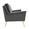 thumbnail image 4 of Modway Chesapeake Modern Performance Velvet Sofa in Gold and Gray, 4 of 8