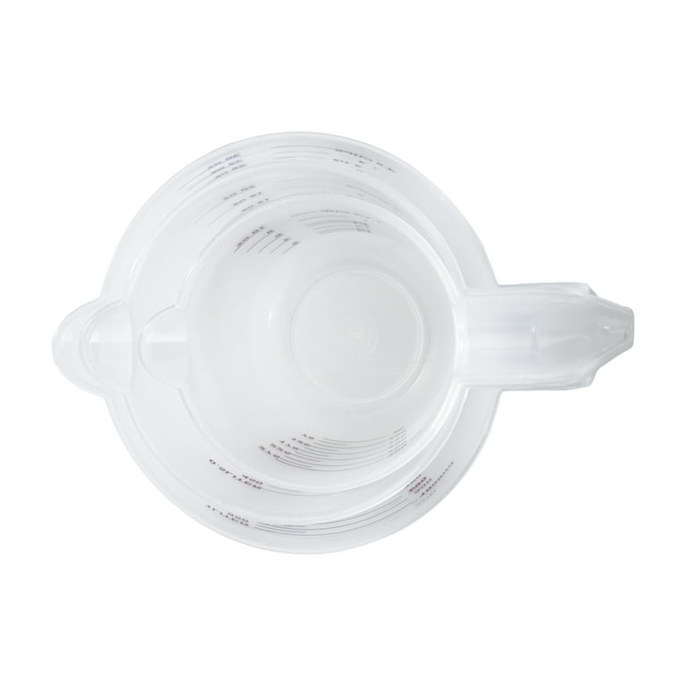 Home Basics Precise Pour 3-Piece Clear Plastic Measuring Cup Set HDC51509 -  The Home Depot