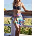 thumbnail image 2 of Ekouaer Sarong Wraps for Women Chiffon Beach Swimsuit Coverup Sheer Short Bathing Suit Cover Up Skirt for Swimwear, 2 of 5