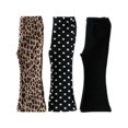 thumbnail image 5 of 3Pcs Girls Checked Flare Pants Leopard Dot Print Casual Bell Bottom Trousers Elastic Waist Lightweight Summer Bottoms 1-12 Years, 5 of 6