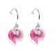 thumbnail image 1 of Aretes Zvezda Heart color Rose plata .925 Zvezda ZAR-HEAR10-ROS, 1 of 4