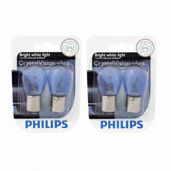 2 pc Philips 1156CVB2 CrystalVision Tail Light Bulbs compatible with 89241
