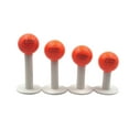 thumbnail image 2 of A99 Golf Rubber Golf Tee White 4pcs with Different Size, 2 of 8