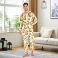 thumbnail image 3 of joogoo Capybara Green Apples Unisex Adults Onesies Pajamas Jumpsuits L, 3 of 7