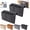 2Pcs/Black, variant on Multi-Pocket Bedside Felt Caddy & Organizer, Bedside Buddy Storage Caddy, Space‑Saving Bedside Hanging Storage Bag, for Dorm Bunk Bed Hold Tablet Book Phone Stationery,2Pcs/Beige