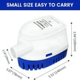thumbnail image 4 of ZEPARO 1100GPH Automatic Submersible Boat Bilge Water Pump with Float Switch for Boat, 4 of 4