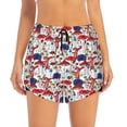 thumbnail image 4 of Lsque Colorful Mushrooms (2) Printed Women's Running Shorts with Liner Pockets,Elastic Quick Dry Workout Athletic Gym Yoga Shorts,Womens High Waist Shorts-, 4 of 9