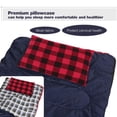 thumbnail image 3 of REDCAMP Small Camping Pillow 2PCS Lightweight Compressible Flannel Travel Pillow with Removable Cover Red, 3 of 7