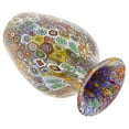 thumbnail image 4 of GlassOfVenice Murano Glass Golden Quilt Millefiori Urn Vase, 4 of 8