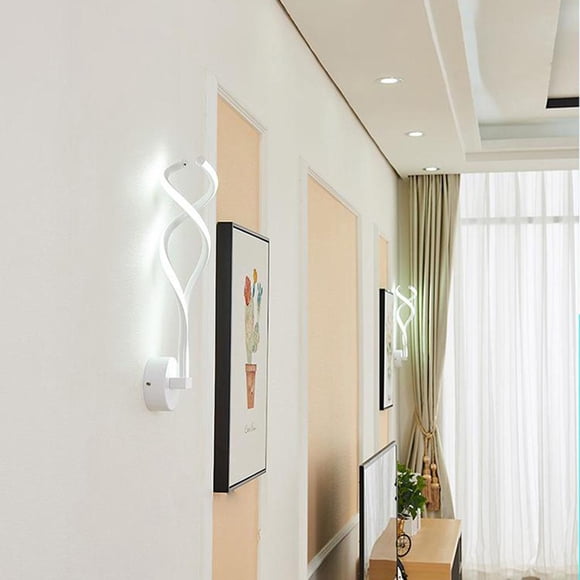 Lámpara de Pared de Hierro Yinane Apliques de Cocina Pasillo Decoración Blanco