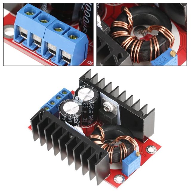 Módulo de conversión Step Up DC-DC Boost Converter 150W 12-32V a 12-35V Step Up Converter Módulo de fuente de alimentación Voltaje ajustable ShuxiuWang 8390613519337