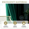 thumbnail image 4 of Cortinas StanGh de terciopelo verde esmeralda, 260 x 260 cm, 2 paneles, 4 of 7