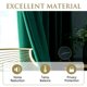 thumbnail image 4 of Cortinas StanGh de terciopelo verde esmeralda, 260 x 260 cm, 2 paneles, 4 of 7