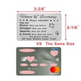 thumbnail image 2 of DEGASKEN Birthday Greeting Cards for 16-Year-Olds, Unisex Metal Wallet Cards, 2 of 5