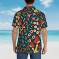 thumbnail image 6 of Easygdp Berries and Flowers Men's Hawaiian Shirts Print Lapel Short Sleeve for Beach, vacation, party, casual occasions - Medium, 6 of 9