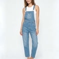 thumbnail image 5 of Jumpsuits for Women Denim Overalls Fashion Straight Leg Jeans Button Jumpsuits Overalls Adjustable Straps Pockets Denim Long Pants Casual Overalls, 5 of 7