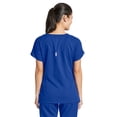 thumbnail image 2 of Grey's Active Women's 4 Pocket Knit Side Panel V-Neck Scrub Top - 41423, 2 of 2