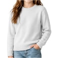 thumbnail image 5 of Vmberlty Toddler Boy Girl Sweaters Classic Solid Color Crew Neck Knit Base Layer Breathable Long Sleeve Casual Pullover Sweaters for Toddler Kids, 5 of 8