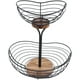 thumbnail image 2 of Cesta de frutas con soporte para plátanos, cesta de alambre para frutas, frutero para encimera de cocina, 2 of 8