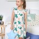 thumbnail image 4 of Balery Turtles And Seahorses Camisón de princesa para niñas, pijama de algodón con mangas abullonadas, suave y bonito.-Medium, 4 of 6