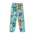 thumbnail image 3 of Lsque Turtles And Sea Print Men's Pajama Pants, Lounge Pant - Comfortable Home Wear,Elastic Waistband, Stylish Design-X-Large, 3 of 9