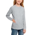 thumbnail image 2 of OGLCCG Girls Long Sleeve Shirts Quick Dry Workout Athletic Tops for Kids UPF 50+ Sun Protection Sport Performance Basic Tees for Gym Yoga 4-15 Years, 2 of 8