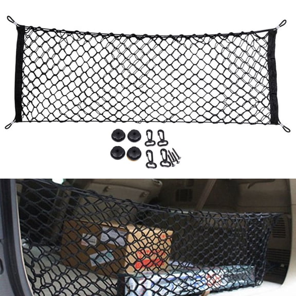 All Purpose Trunk Cargo Net Stretchable Cargo Organizer Automotive Accessories
